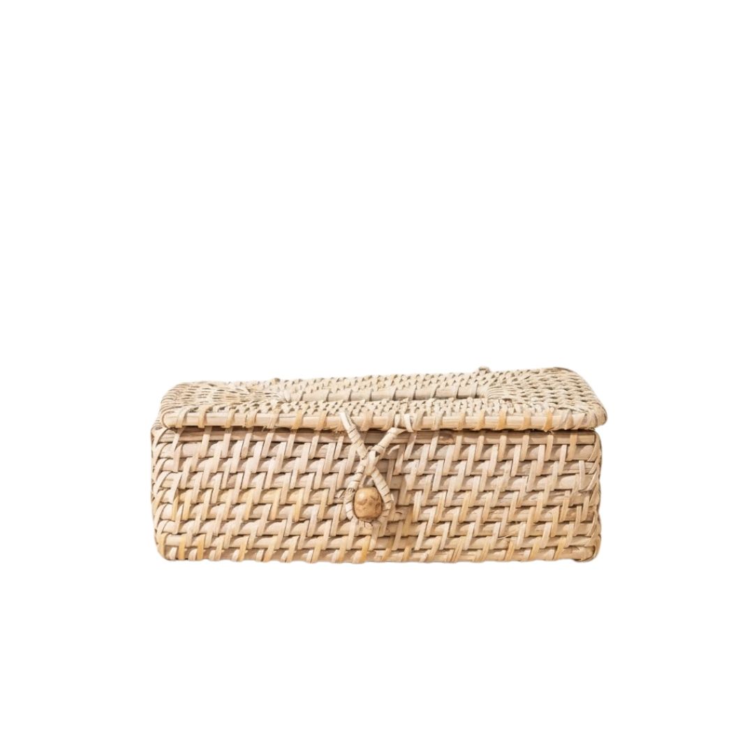 Artisanal Rattan Tissue Box